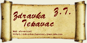 Zdravka Tepavac vizit kartica